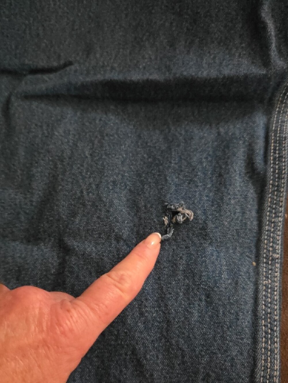 Carhartt Blue Denim Work Overalls with Bib - Picture 2 of 4